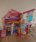 Barbie Huis + Ambulance Barbie + Poppen + Accessoires, Ophalen of Verzenden, Gebruikt, Accessoires