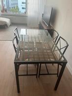 Ikea glazen tafel met 4 stoelen, Antiek en Kunst, Antiek | Meubels | Tafels, Ophalen