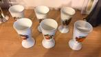 6 verres en porcelaine de Limoges, Antiek en Kunst, Antiek | Servies compleet, Ophalen