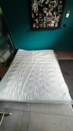 Witte dubbele matras Aegris 160x200, Ophalen, Tweepersoons, Zo goed als nieuw, Matras