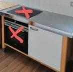 Armoire de cuisine Varde Ikea en bois et inox, 50 tot 100 cm, Minder dan 100 cm, Gebruikt, Bruin