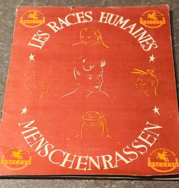 Livre d'autocollants vintage Human Races disponible aux enchères