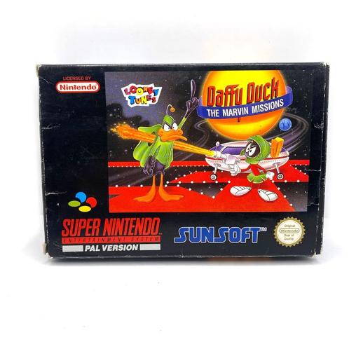 Daffy Duck The Marvin Missions Super Nintendo, Consoles de jeu & Jeux vidéo, Jeux | Nintendo Super NES, Comme neuf, Enlèvement ou Envoi