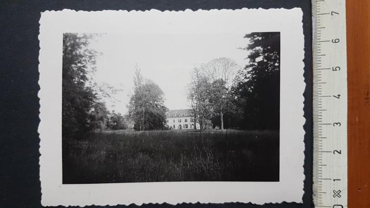 Foto Onhaye Château de Melin (7 x 9,5cm ), Verzamelen, Foto's en Prenten, Zo goed als nieuw, Foto, Gebouw, 1940 tot 1960, Ophalen of Verzenden