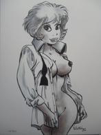 Unieke Tekening Natasja (AE) - gesigneerd Francois Walthery, Ophalen of Verzenden