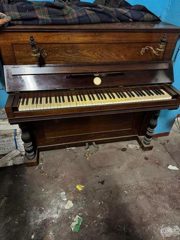 Oude piano - Gevaert, Musique & Instruments, Pianos, Enlèvement, Utilisé, Piano