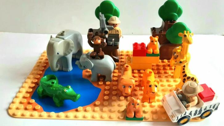Lego Duplo 2681 2689 vintage safariset, Kinderen en Baby's, Speelgoed | Duplo en Lego, Zo goed als nieuw, Duplo, Complete set