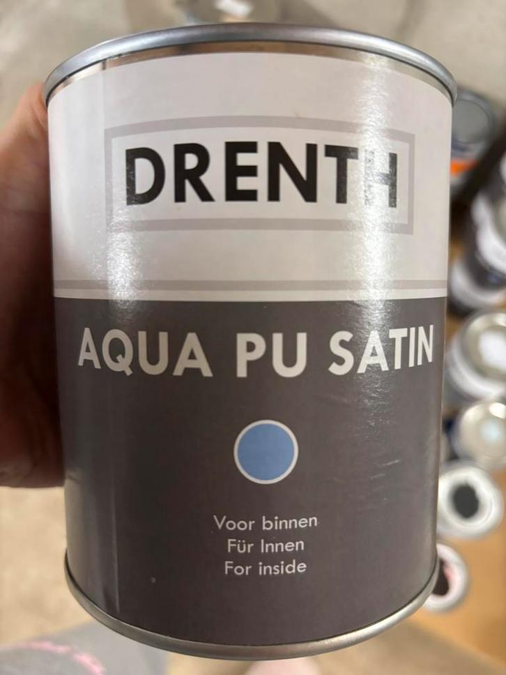 Drenth watergedragen donkergrijze lak 1liter, Hobby en Vrije tijd, Knutselen, Nieuw, Materiaal, Ophalen of Verzenden