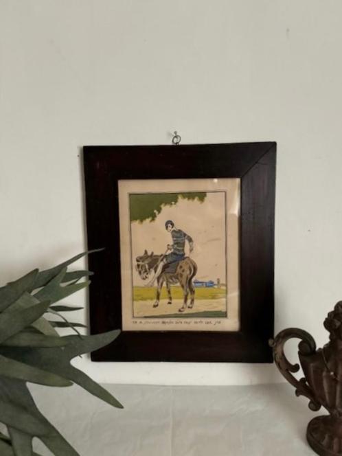 Originele  Art Deco Pochoir Print van Ettore TITO uit 1927, Antiek en Kunst, Kunst | Schilderijen | Klassiek, Ophalen of Verzenden