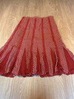 Coast Dames Midi Rok UK 12 [40] Rood met Stippen A-lijn, Kleding | Dames, Ophalen of Verzenden, Zo goed als nieuw, Rood