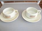 1 lot de 2 tasses et sous-tasses Nescafé Décaféiné, Maison & Meubles, Tasse(s) et/ou soucoupe(s), Autres matériaux, Enlèvement