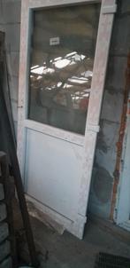 Porte pvc neuve Avec vitre blanche/brune, Bricolage & Construction, Châssis & Portes coulissantes, Enlèvement