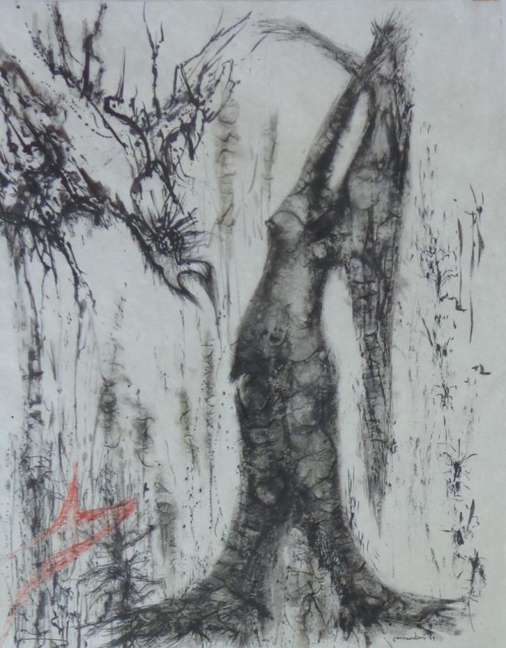 JAN VAERTEN / CONTRASTEN / ORIGINEEL WERK / 103x67cm / KADER, Antiek en Kunst, Kunst | Schilderijen | Modern, Ophalen