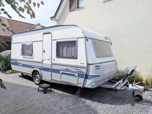 Caravan Fendt Saphir 490 TKM, 5 pers., stapelbed, mover, Caravans en Kamperen, Caravans, Particulier, tot en met 5, 1000 - 1250 kg