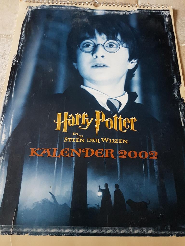 Harry Potter en de steen der wijzen kalender van 2002, Verzamelen, Harry Potter, Gebruikt, Boek of Poster, Ophalen