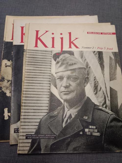 Kijk tijdschriften Belgische uitgave - 1944, Collections, Objets militaires | Seconde Guerre mondiale, Armée de terre, Enlèvement ou Envoi