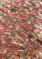 lot van 1000 stuks oude sigarenbandjes  ,, Verzamelen, Verzenden, Zo goed als nieuw, Sigarenbandjes