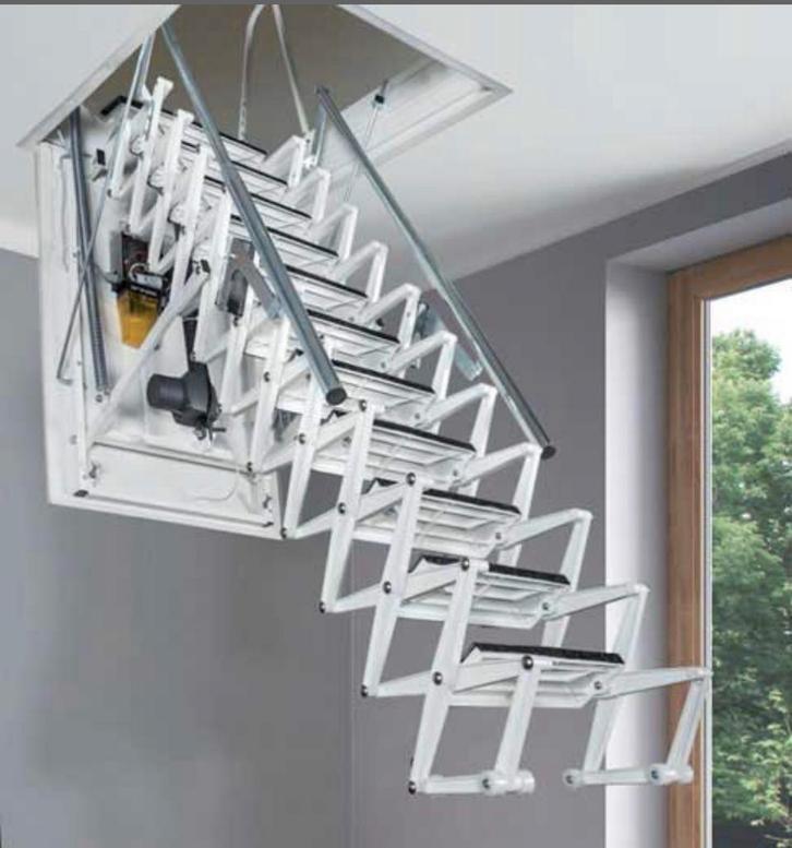 Kwalitatieve metalen uitschuifbare vlizotrappen, Doe-het-zelf en Bouw, Ladders en Trappen, Nieuw, Ladder, 2 tot 4 meter, Opvouwbaar of Inschuifbaar