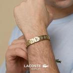 Lacoste Armband met schakels voor heren GRATIS LEVERING, Handtassen en Accessoires, Verzenden, Nieuw, Goud, Staal