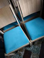Chaises avec assise bleue très bon état, Enlèvement, Comme neuf