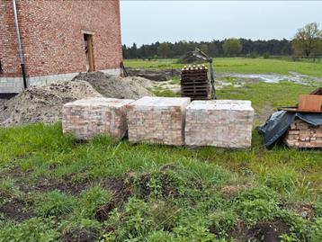 3000 (33cent/steen) recup stenen Jef Stone Mix, Bricolage & Construction, Briques, Enlèvement, Comme neuf, Briques