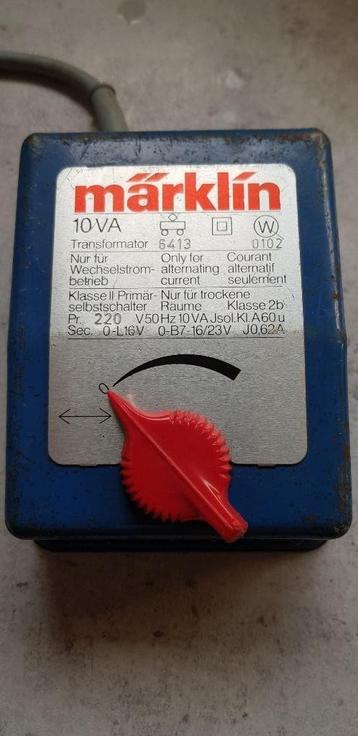 Transformateur Marklin 6413, Analogique, Enlèvement ou Envoi, Courant alternatif, Transformateur ou Alimentation