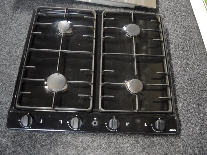 Atag inbouw gaskookplaat 4 pits zwart, Elektronische apparatuur, Slowcookers, Gebruikt, Ophalen of Verzenden