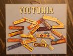 Blikken reclamebord Victoria Chocolade., Ophalen of Verzenden, Gebruikt, Reclamebord