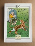 Puzzle Tintin au Congo - Le léopard - 500 pièces - Nathan, Verzenden, Legpuzzel