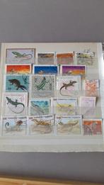 Postzegels reptillen, Ophalen