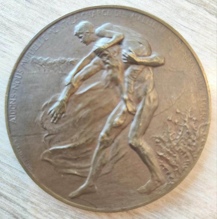 Médaille de la Croix-Rouge de Belgique, Timbres & Monnaies, Pièces & Médailles, Bronze, Enlèvement ou Envoi