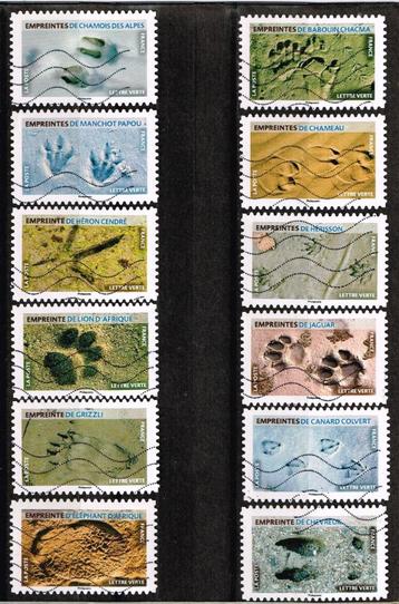 Postzegels uit Frankrijk - K 1449 - dierensporen