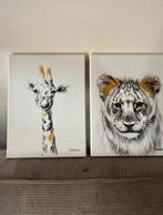 2 toiles Childhome — lion et girafe, Enlèvement ou Envoi
