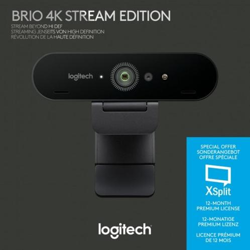 Webcam Logitech BRIO Stream 4K 60fps, Computers en Software, Webcams, Nieuw, Bedraad, Ophalen