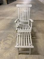 Deckchair Long, Ophalen, Zo goed als nieuw, Hout, Verstelbaar
