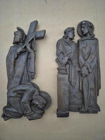 10 religieuze beelden deel van de kruisweg. beschikbaar voor biedingen