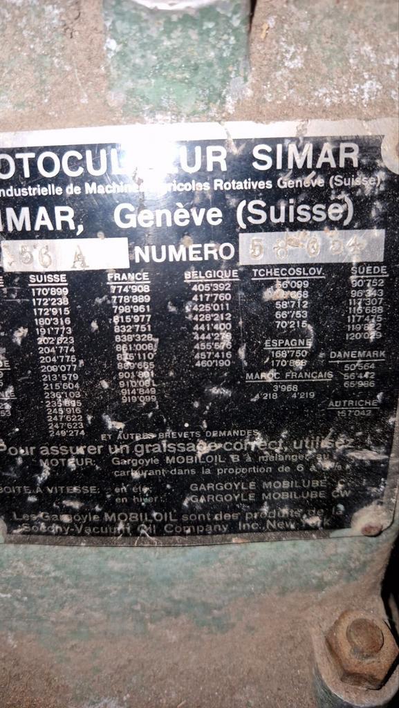 moteur Simar type 56 A, Articles professionnels, Agriculture | Outils, Enlèvement