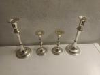 4 chandeliers en métal argenté, Enlèvement ou Envoi
