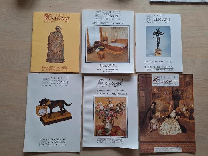 Veilingcatalogi Groupe Gersaint 1988 - 1989, Antiquités & Art, Antiquités | Livres & Manuscrits, Enlèvement