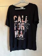 tshirt zwart print ms mode xl 48 stretch, Zwart, MS Mode, Gedragen, Shirt of Top