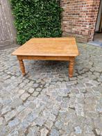 Massief grenen salontafel, Huis en Inrichting, Tafels | Salontafels, Ophalen, Gebruikt, Vierkant, Minder dan 50 cm