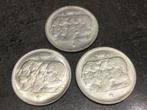 Belgique 3 x 100 Francs argent, Timbres & Monnaies, Monnaies | Belgique, Enlèvement ou Envoi, Argent, Argent