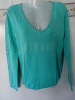 La Redoute : turquoise katoenen trui pull diepe V-hals , M, Taille 38/40 (M), La Redoute, Comme neuf, Blanc