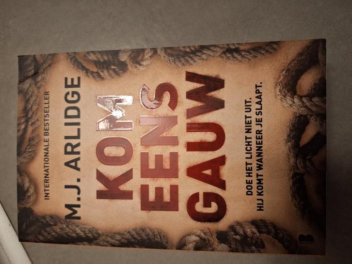 M.J. Arlidge - Kom eens gauw, Livres, Thrillers, Comme neuf, Enlèvement
