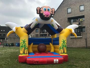 Springkasteel Aap ACTIE!!! 75 euro  beschikbaar voor biedingen