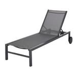 Mobellia aluminium ligbed, Jardin & Terrasse, Chaises longues, Enlèvement, Comme neuf, Aluminium