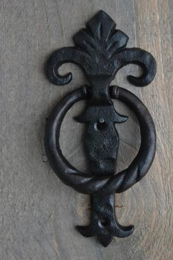 DEURKLOPPER ~sierlijk zwart~ gietijzer landelijk beschikbaar voor biedingen