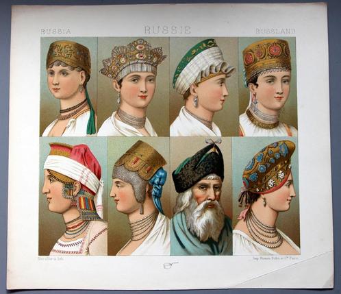 A. Racinet. LE COSTUME HISTORIQUE. Rusland, Boeken, Kunst en Cultuur | Beeldend, Gelezen, Overige onderwerpen, Verzenden