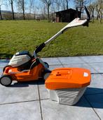 Stihl RMA 443 C grasmaaier batterij+lader, Tuin en Terras, Grasmaaiers, Ophalen, Gebruikt, 40 t/m 49 cm, Accu-grasmaaier