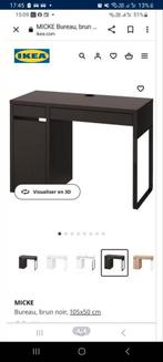 IKEA zwart bureau, Huis en Inrichting, Bureaus, Zo goed als nieuw, Ophalen